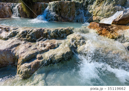 Natural spa Saturnia thermal baths, Italy 35119662