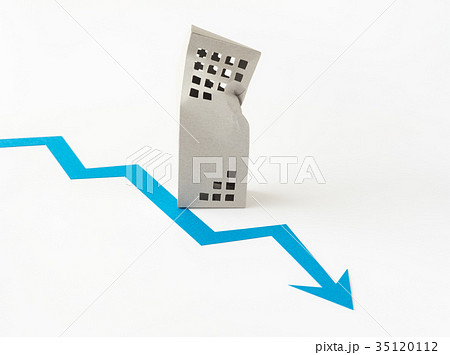 倒産 業績悪化 右肩下がり 民事再生 矢印 倒産 業績悪化 右肩下がり 民事再生 矢印 35120112