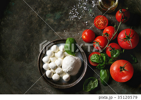 Ingredients for caprese salad Ingredients for caprese salad 35120579