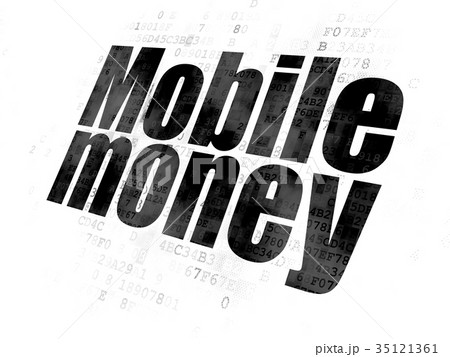 Banking concept: Mobile Money on Digital 35121361