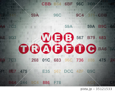 Web development concept: Web Traffic on Digital Web development concept: Web Traffic on Digital 35121533