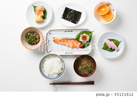 理想的な朝食の写真素材 35121612 Pixta