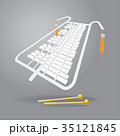 Bell Lyra the music instrument  on gray background 35121845