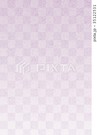 市松模様　紫色 35122531