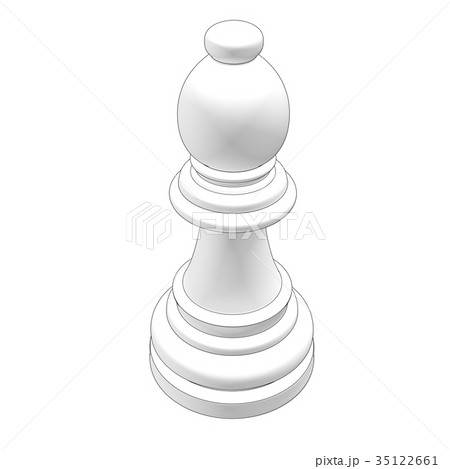 Isolated Chess Piece 3d Illustrationのイラスト素材