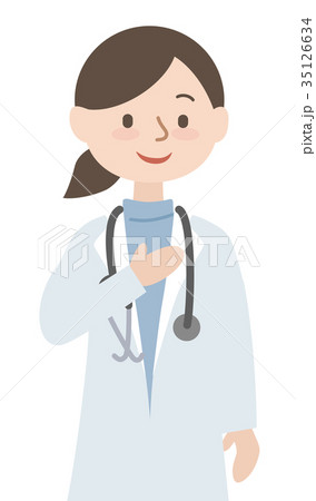 お医者さん 女性のイラスト素材