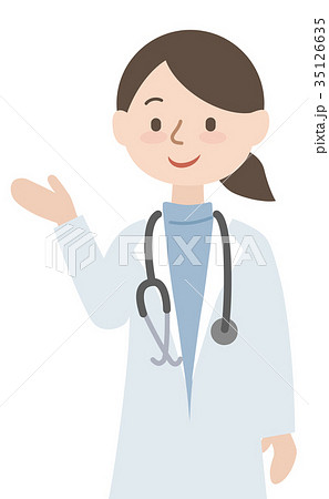 お医者さん 女性のイラスト素材
