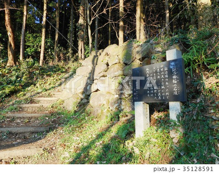 箕輪城跡　鍛冶曲輪の石垣 35128591