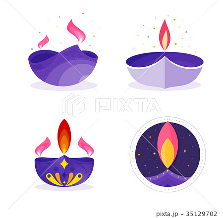 Diwali festival icon flat design. Diwali festival icon flat design. 35129702