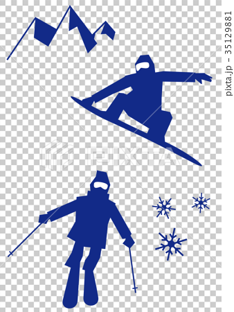スキー スノーボードのイラスト素材