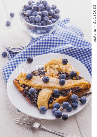 delicious homemade pie with blackthorn delicious homemade pie with blackthorn 35131083