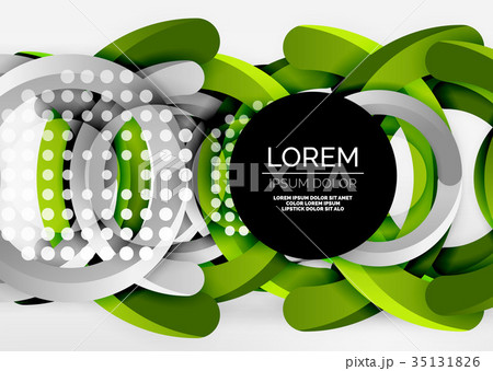 Modern 3d ring vector abstract background Modern 3d ring vector abstract background 35131826