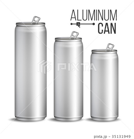 Aluminium Cans Vector. Silver Can. 35131949