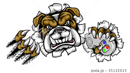 Bulldog Esports Gamer Mascot 35132015