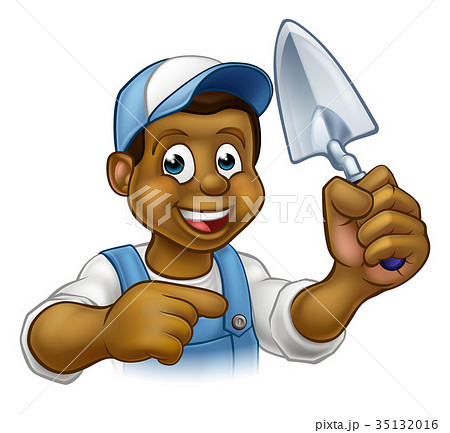 Builder Bricklayer Construction Worker Trowel Tool 35132016