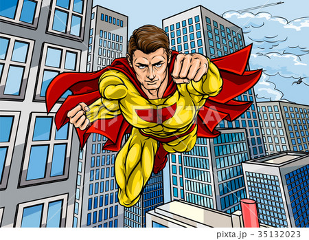 Superhero City Scene 35132023