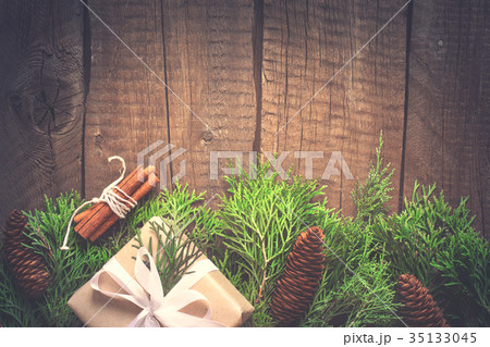 Natural Christmas New Year background 35133045