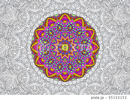 Half-painted outline pattern Half-painted outline pattern 35133153