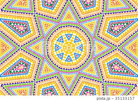 Bright abstract colorful concentric pattern Bright abstract colorful concentric pattern 35133157