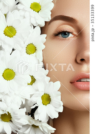 Beautiful young woman. Beauty, fashion. Makeup 35133399