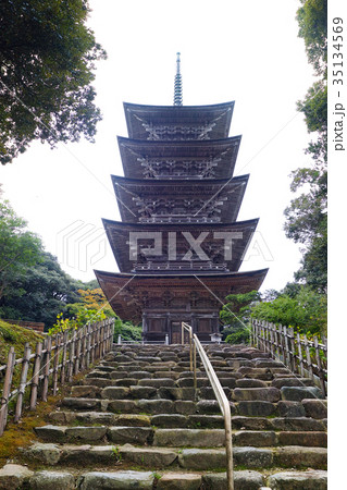 【重要文化財】妙成寺 五重塔 35134569