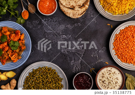 Traditional Indian curry with vegetables. 35138775