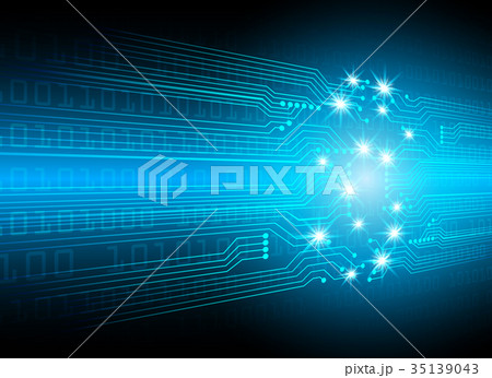 Abstract cyber hi speed digital technology, cyber  35139043