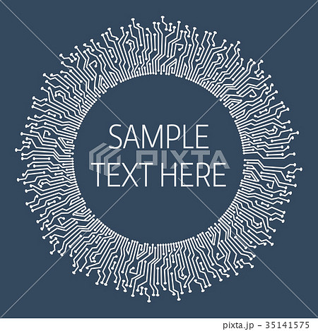 Vector circuit circle background 35141575