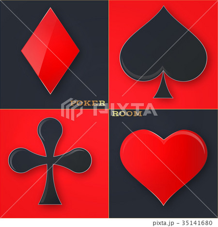 Poker casino poster logo template desig 35141680