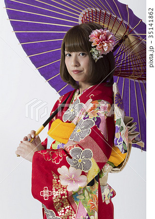 振袖　着物　女性 35141862