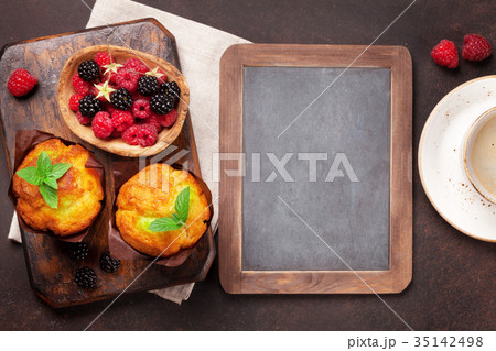 Muffins and coffee Muffins and coffee 35142498