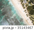 Waikiki Beach from the sky - Oahu, Hawaii 35143467