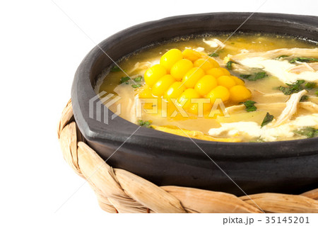 Traditional Colombian ajiaco 35145201