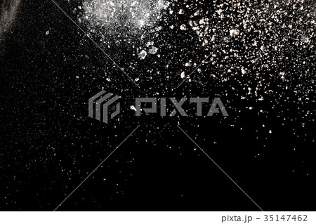 Freeze motion explosion of white dust Freeze motion explosion of white dust 35147462
