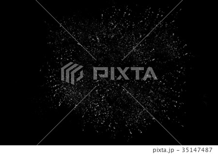 Freeze motion explosion of white dust Freeze motion explosion of white dust 35147487