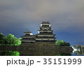 松本城の夜景 35151999