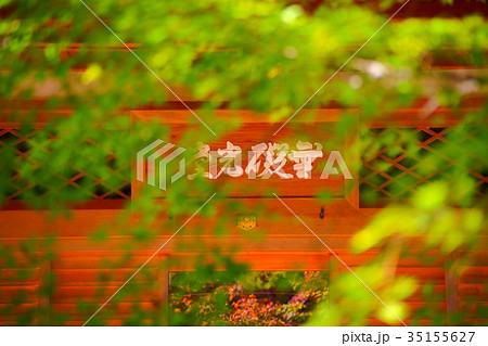 Hogonin Temple zen garde in early autumn 35155627