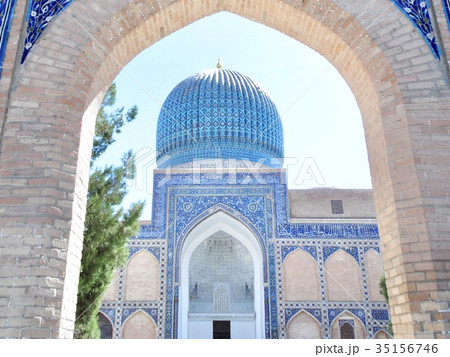 ウズベキスタン、サマルカンドのグリ・アミール廟 ウズベキスタン、サマルカンドのグリ・アミール廟 35156746