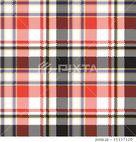 Plaid mosaic pixel seamless pattern Plaid mosaic pixel seamless pattern 35157120