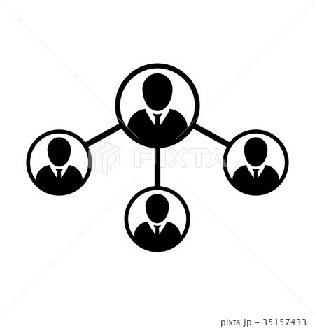 People Network Social Connection Icon Vector Male People Network Social Connection Icon Vector Male 35157433
