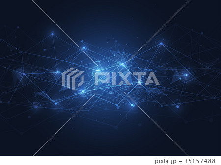 Abstract Polygonal Space Background 35157488