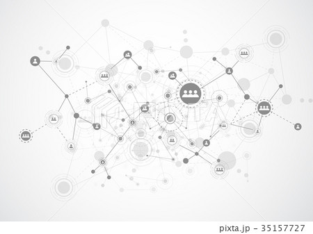Connection technologies for business. Mixed media 35157727