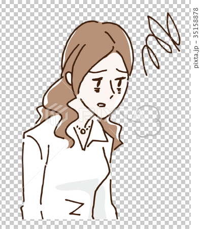 Exhausted woman 35158878