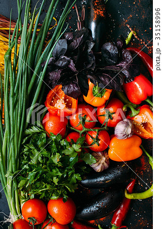 food organic vegetable mix assortment 35158996