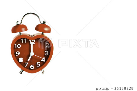 Red double bell alarm clock 35159229