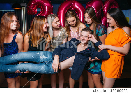 Macho at New Year party 35160931