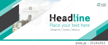 Horizontal web banner, vector template Horizontal web banner, vector template 35161052