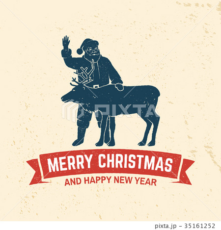 Merry Christmas and Happy New Year retro template Merry Christmas and Happy New Year retro template 35161252