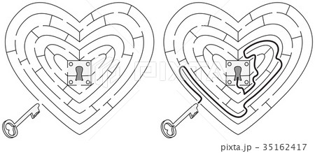 Easy heart maze Easy heart maze 35162417