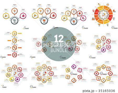 Huge collection of simple infographic layouts 35165036